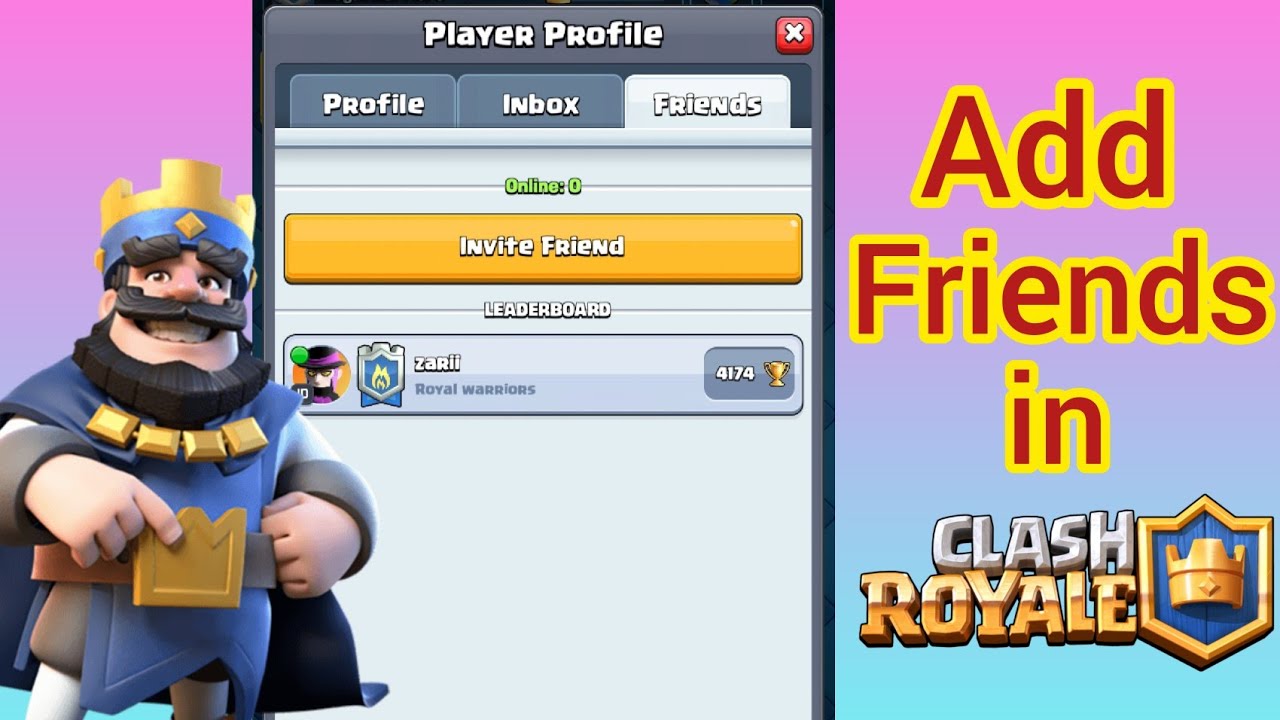 add friends on clash royale