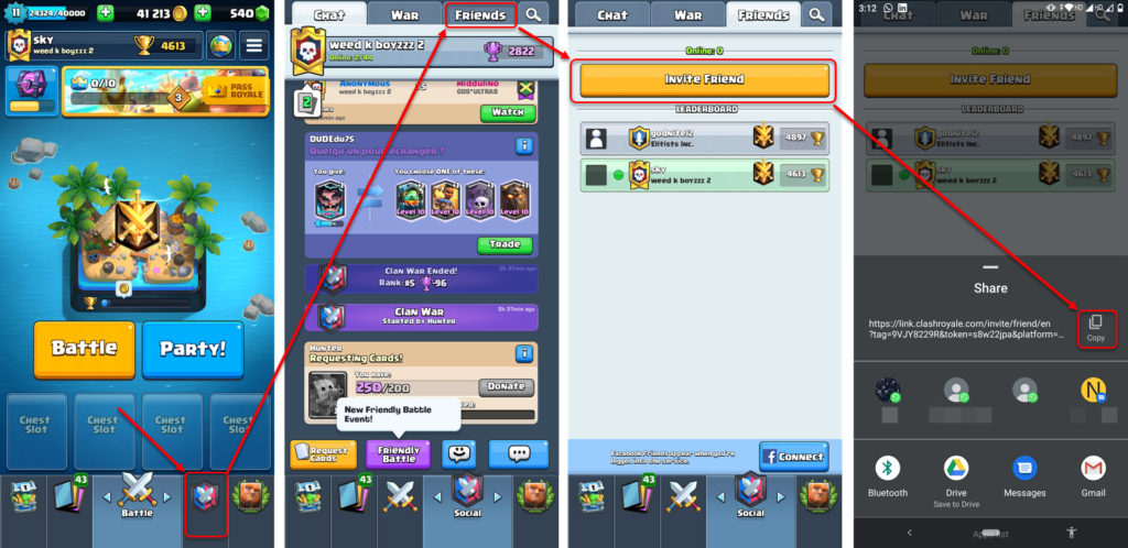 friend someone in clash royale