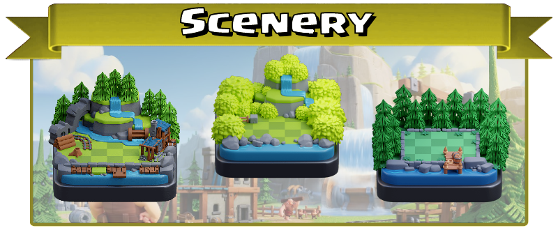 change scenery in clash of clans