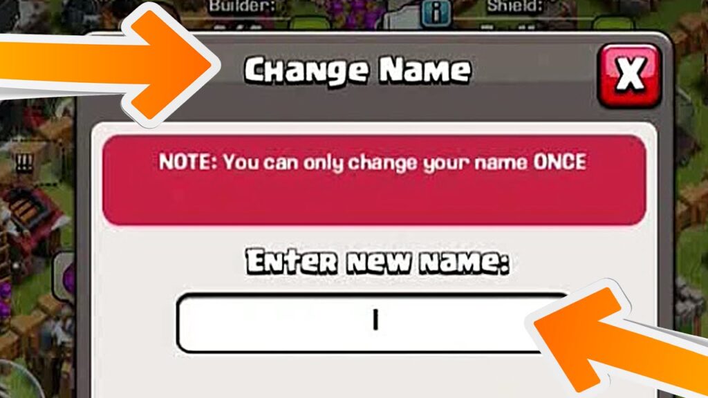 change your name on clash of clans