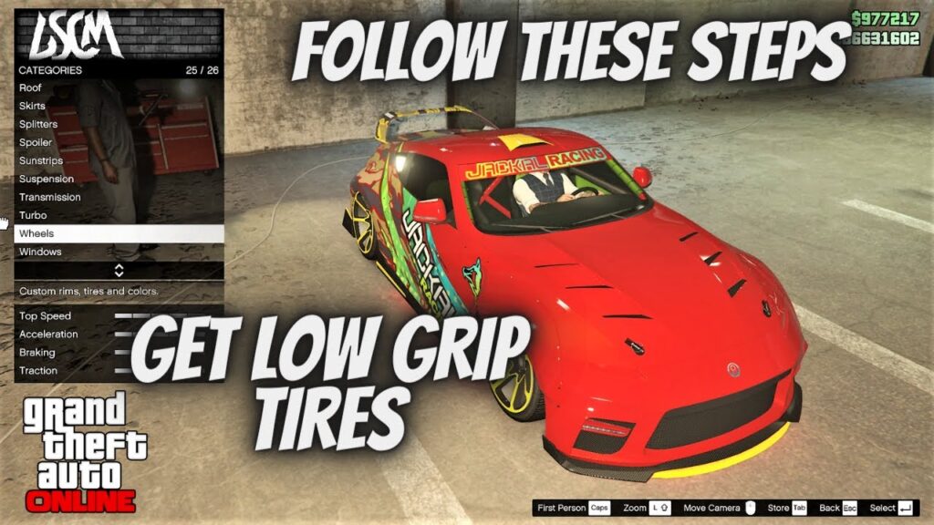 How to Get Low Grip Tires GTA