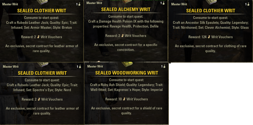 How to Complete Master Writs in Elder Scrolls Online