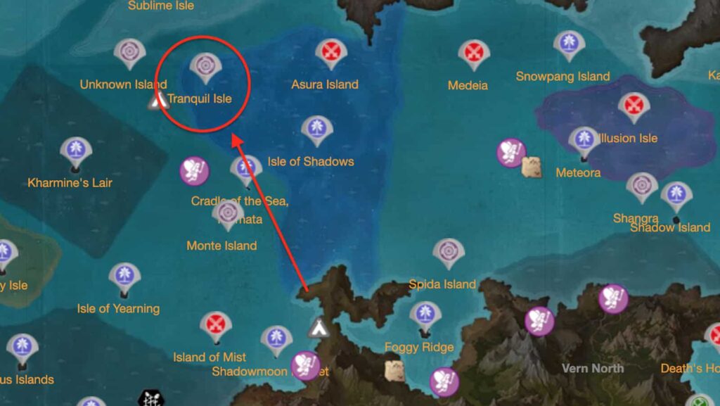How to get to Tranquil Isle in Lost Ark