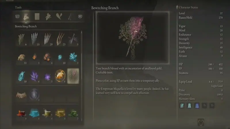 Elden Ring: How to Get Bewitching Branches