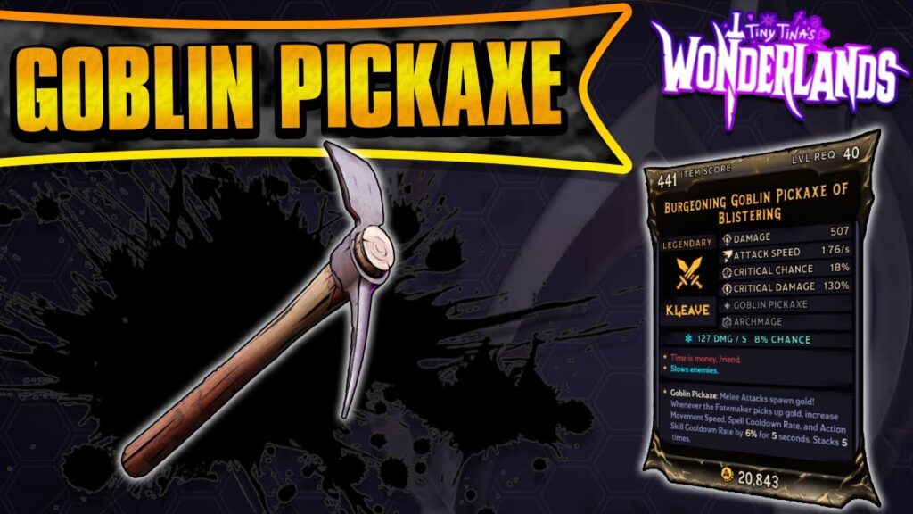 How to get the Goblin Pickaxe in Tiny Tina’s Wonderlands