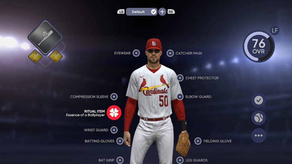 How to put on equipment in MLB The Show 22