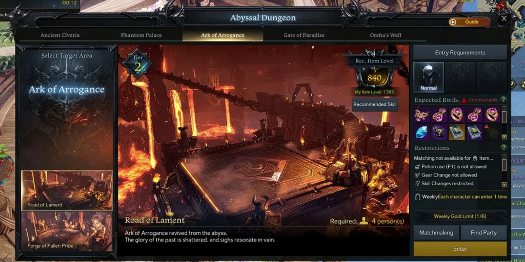 Lost Ark: Road Of Lament Abyssal Dungeon Raid Guide