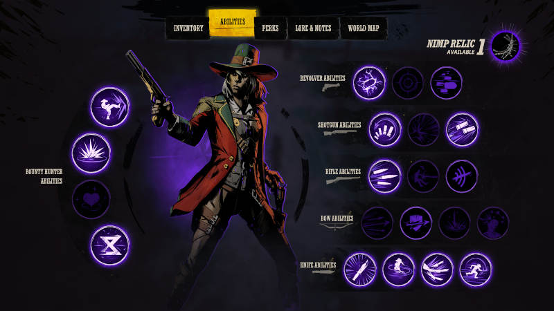 All playable characters in Weird West