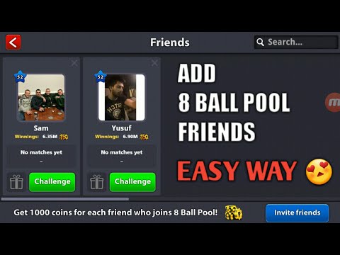 how to add friends on 8 ball pool