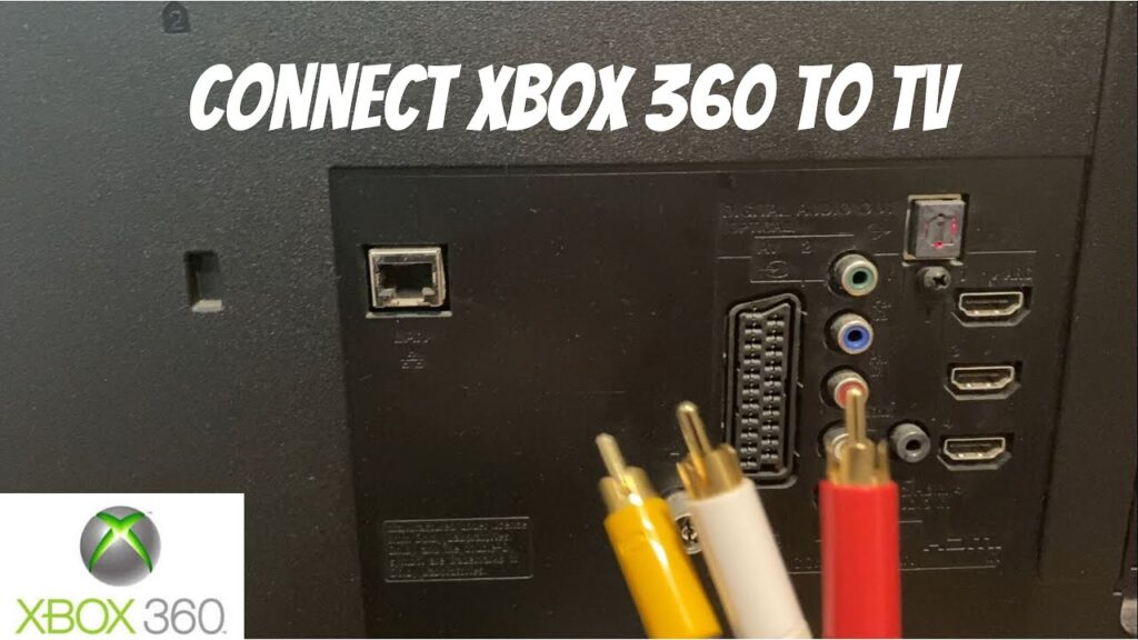 how to connect the xbox 360 to the tv
