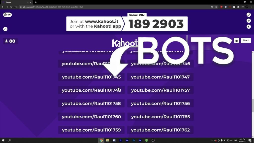how to get bots on kahoot