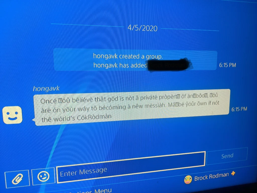how to block psn messages