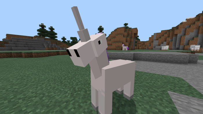 how to make a unicorn horn in minecraft
