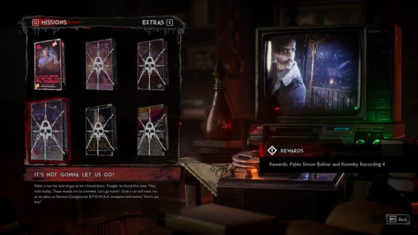 All mission rewards in Evil Dead: The Game