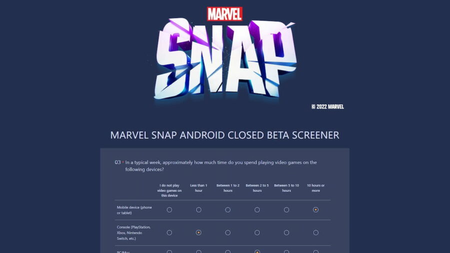 How to sign up for the Marvel Snap beta