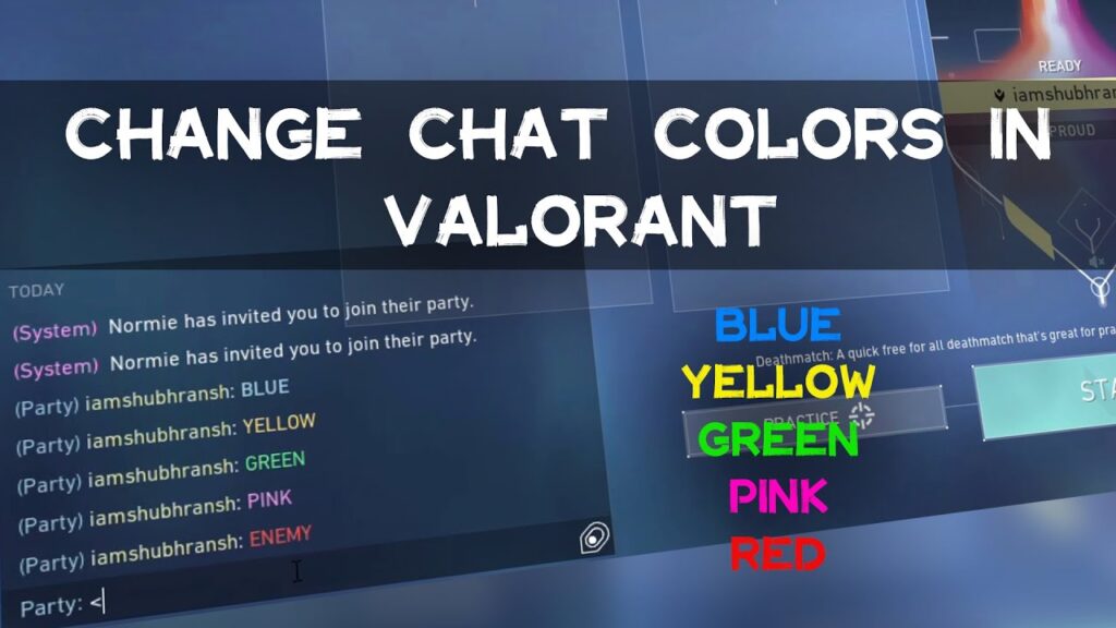 How to change chat text color in Valorant