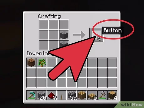 How to Make a Button in Minecraft