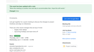 Google changing its calendar invites to be clearer and more modern