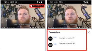 YouTube new corrections feature lets creators fix the record more easily