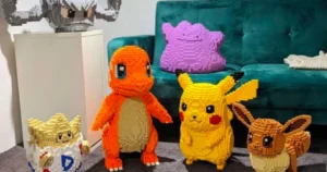 Pokemon Fan Makes Life-Size Version of Charmander Out of LEGOs