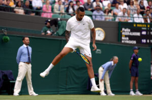 Nick Kyrgios joins Rafael Nadal in the second week of the Grand Slam after fiery clash