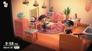 Wednesday-Inspired Room is Created by Animal Crossing: New Horizons Player
