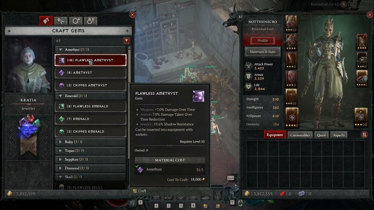 How To Unlock & Craft Flawless Gems In Diablo 4