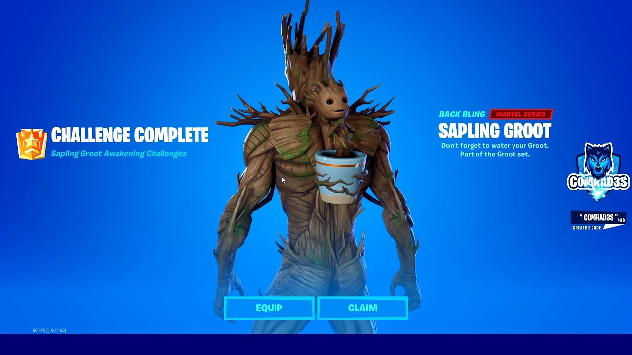 How to Find and Rescue Sapling Groot in Fortnite