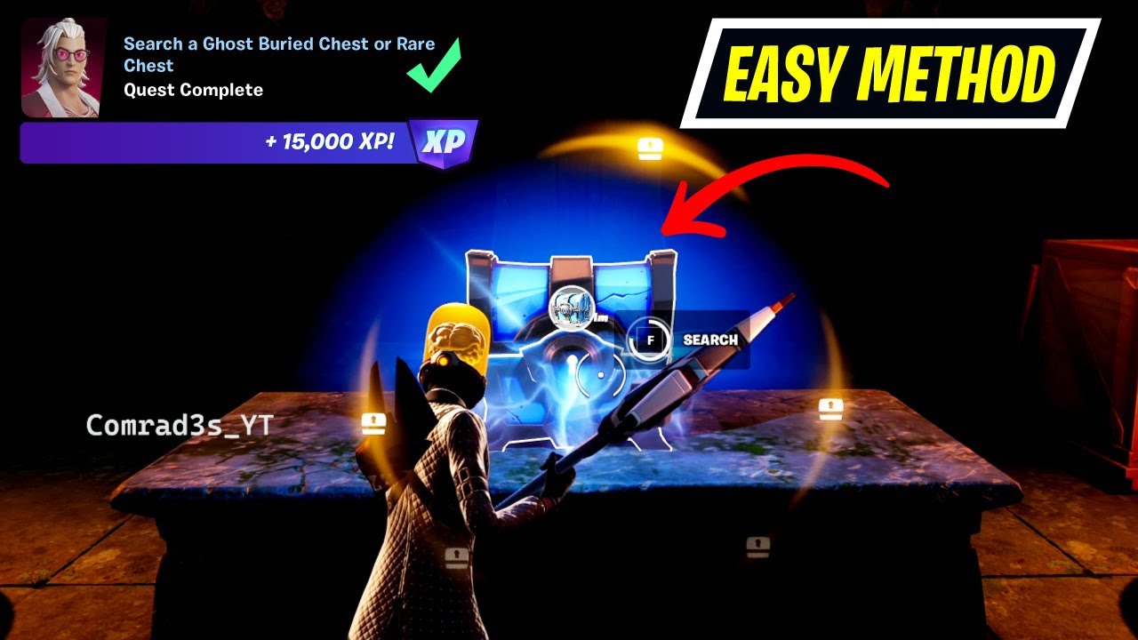 How to Search a Ghost Buried Chest in Fortnitemares In Fortnite
